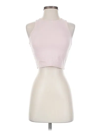 Pre-owned Athleta Tank Top Pink Halter Neckline Tops