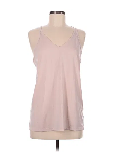 Pre-owned Athleta Tank Top Pink Halter Neckline Tops