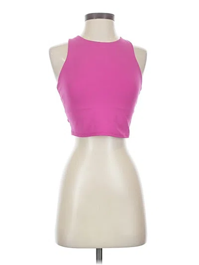 Pre-owned Athleta Tank Top Pink Halter Neckline Tops