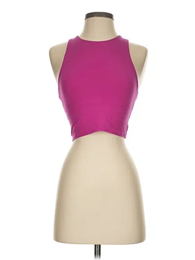 Pre-owned Athleta Tank Top Pink Halter Neckline Tops