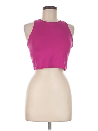 Pre-owned Athleta Tank Top Pink Halter Neckline Tops