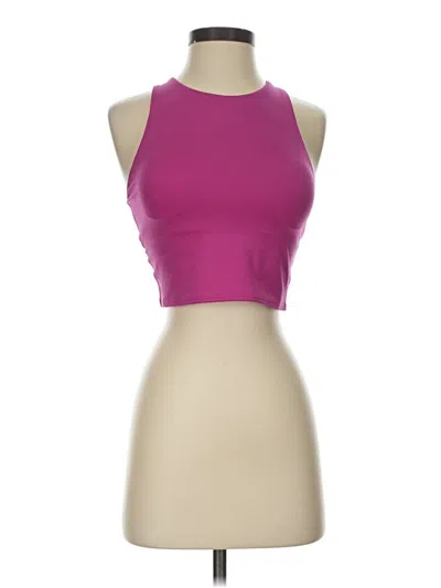 Pre-owned Athleta Tank Top Pink Halter Neckline Tops