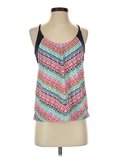 Pre-owned Athleta Tank Top Pink Halter Neckline Tops
