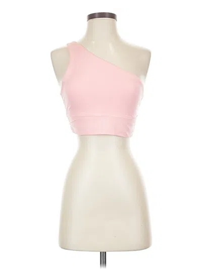 Pre-owned Athleta Tank Top Pink One Shoulder Neckline Tops