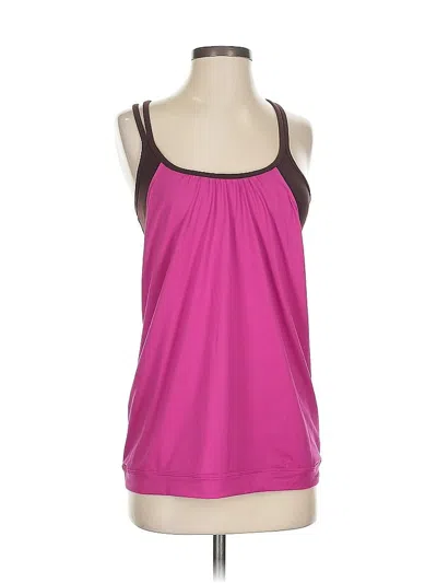 Pre-owned Athleta Tank Top Pink Strapless Neckline Tops
