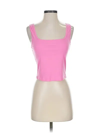 Pre-owned Athleta Tank Top Pink Strapless Neckline Tops