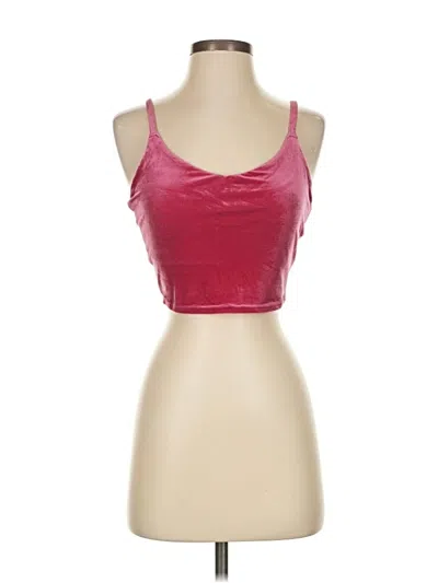 Pre-owned Athleta Tank Top Pink Strapless Neckline Tops