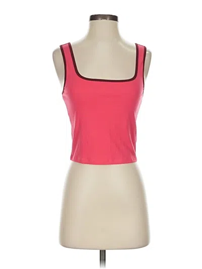 Pre-owned Athleta Tank Top Pink Strapless Neckline Tops