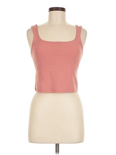 Pre-owned Athleta Tank Top Pink Strapless Neckline Tops