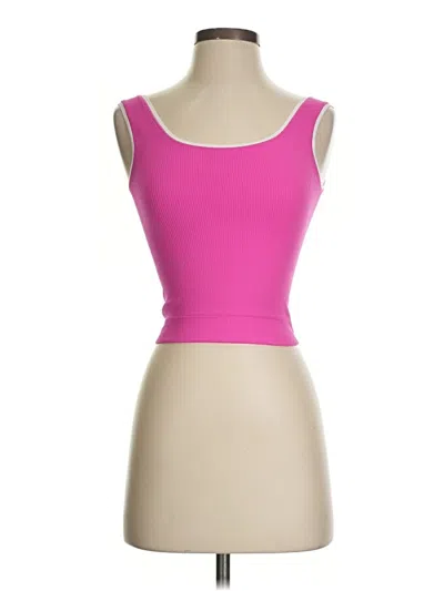Pre-owned Athleta Tank Top Pink Strapless Neckline Tops