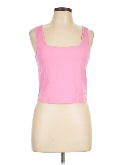 Pre-owned Athleta Tank Top Pink Strapless Neckline Tops