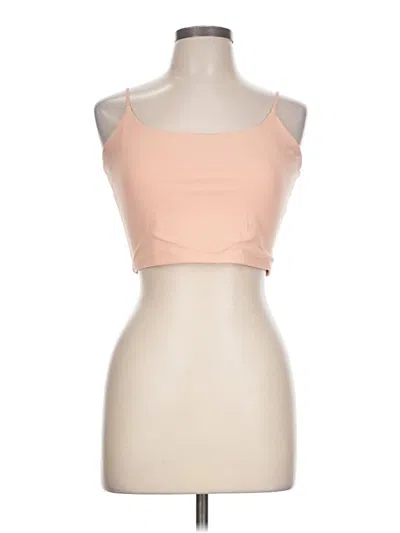 Pre-owned Athleta Tank Top Pink Strapless Neckline Tops