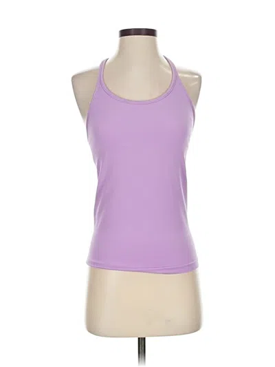 Pre-owned Athleta Tank Top Purple Halter Neckline Tops