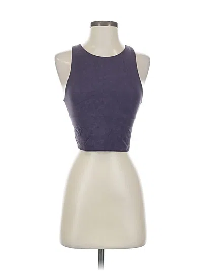 Pre-owned Athleta Tank Top Purple Halter Neckline Tops