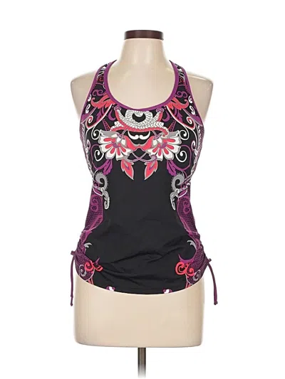Pre-owned Athleta Tank Top Purple Halter Neckline Tops