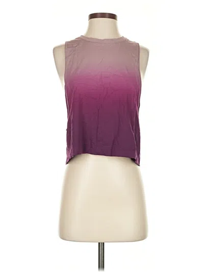 Pre-owned Athleta Tank Top Purple Halter Neckline Tops