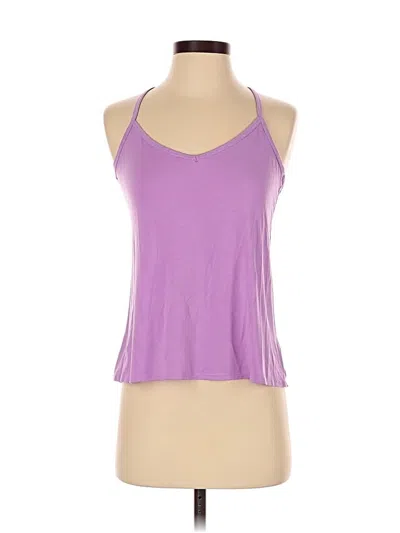 Pre-owned Athleta Tank Top Purple Halter Neckline Tops