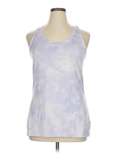 Pre-owned Athleta Tank Top Purple Halter Neckline Tops
