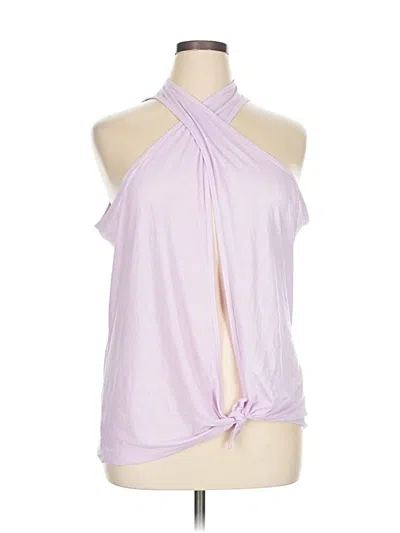 Pre-owned Athleta Tank Top Purple Halter Neckline Tops