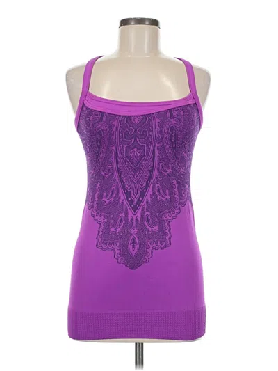 Pre-owned Athleta Tank Top Purple Halter Neckline Tops