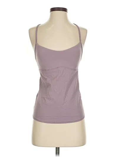 Pre-owned Athleta Tank Top Purple Halter Neckline Tops