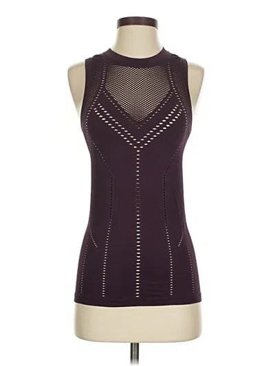 Pre-owned Athleta Tank Top Purple Halter Neckline Tops