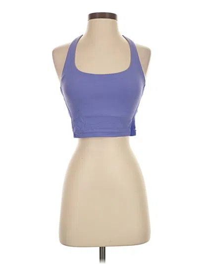 Pre-owned Athleta Tank Top Purple Halter Neckline Tops