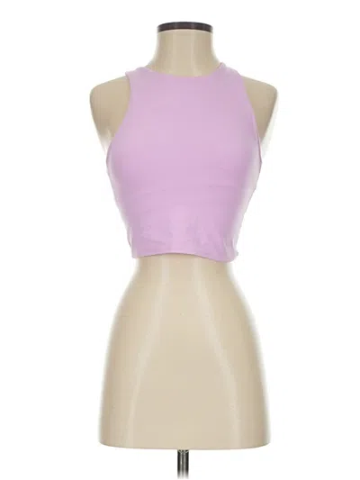 Pre-owned Athleta Tank Top Purple Halter Neckline Tops