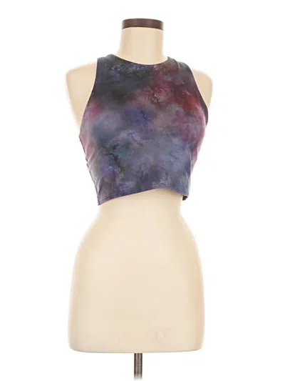 Pre-owned Athleta Tank Top Purple Halter Neckline Tops