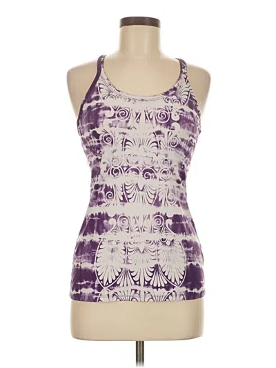 Pre-owned Athleta Tank Top Purple Halter Neckline Tops