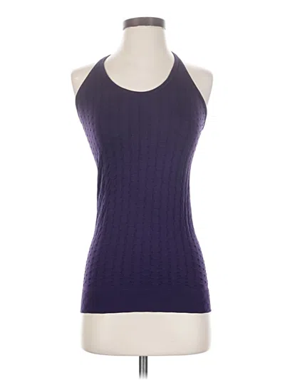Pre-owned Athleta Tank Top Purple Halter Neckline Tops