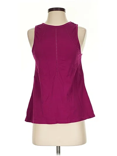 Pre-owned Athleta Tank Top Purple Halter Neckline Tops