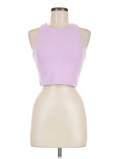 Pre-owned Athleta Tank Top Purple Halter Neckline Tops