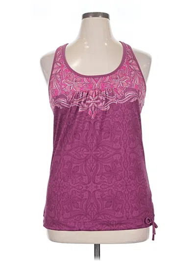 Pre-owned Athleta Tank Top Purple Halter Neckline Tops