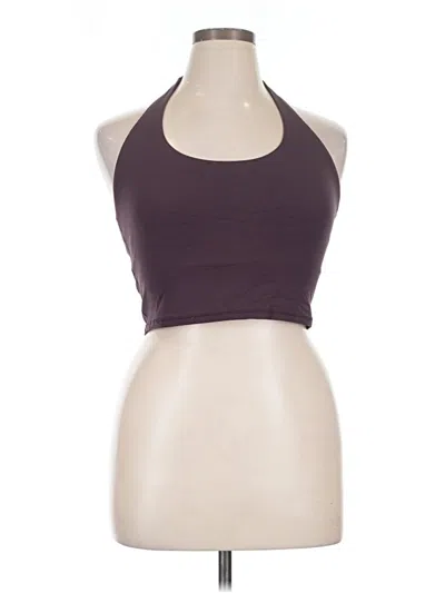 Pre-owned Athleta Tank Top Purple Halter Neckline Tops