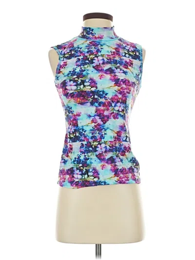 Pre-owned Athleta Tank Top Purple Halter Neckline Tops