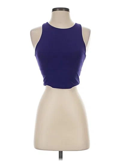 Pre-owned Athleta Tank Top Purple Halter Neckline Tops