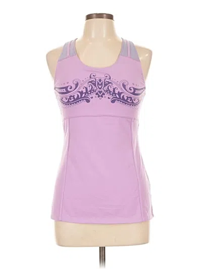 Pre-owned Athleta Tank Top Purple Halter Neckline Tops