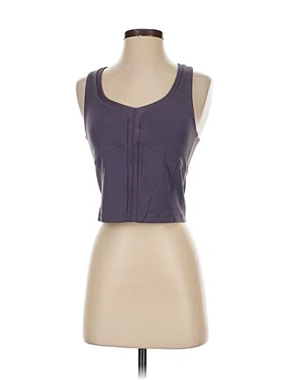 Pre-owned Athleta Tank Top Purple Strapless Neckline Tops