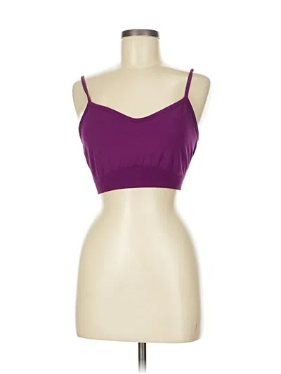 Pre-owned Athleta Tank Top Purple Strapless Neckline Tops