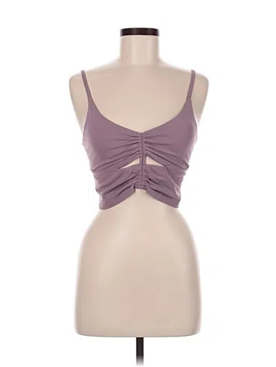 Pre-owned Athleta Tank Top Purple Strapless Neckline Tops