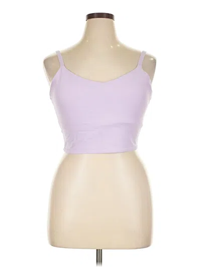 Pre-owned Athleta Tank Top Purple Strapless Neckline Tops