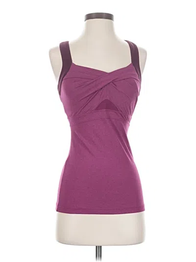 Pre-owned Athleta Tank Top Purple Strapless Neckline Tops