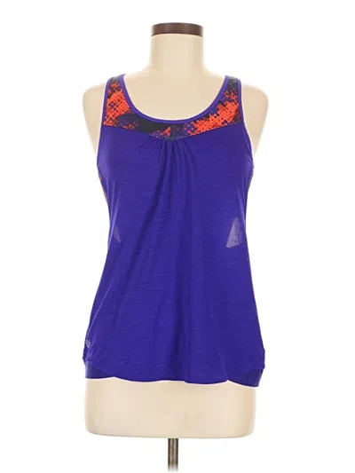 Pre-owned Athleta Tank Top Purple Strapless Neckline Tops