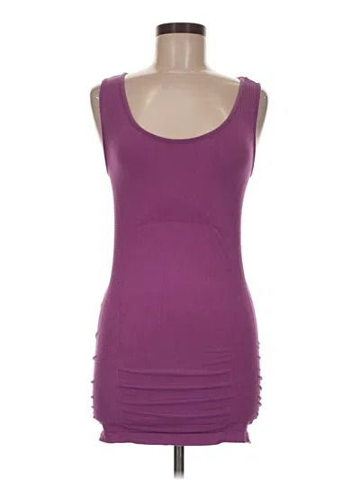 Pre-owned Athleta Tank Top Purple Strapless Neckline Tops