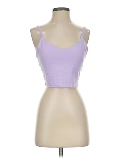 Pre-owned Athleta Tank Top Purple Strapless Neckline Tops