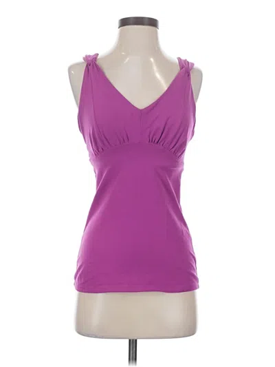 Pre-owned Athleta Tank Top Purple Sweetheart Neckline Tops