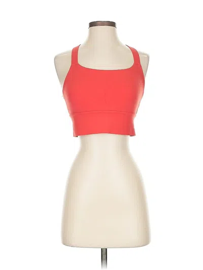 Pre-owned Athleta Tank Top Red Halter Neckline Tops