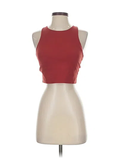 Pre-owned Athleta Tank Top Red Halter Neckline Tops