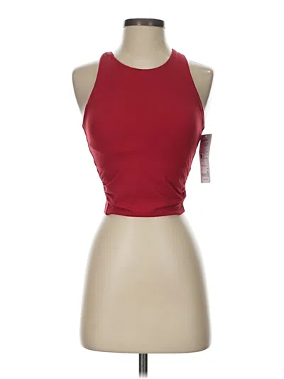 Pre-owned Athleta Tank Top Red Halter Neckline Tops